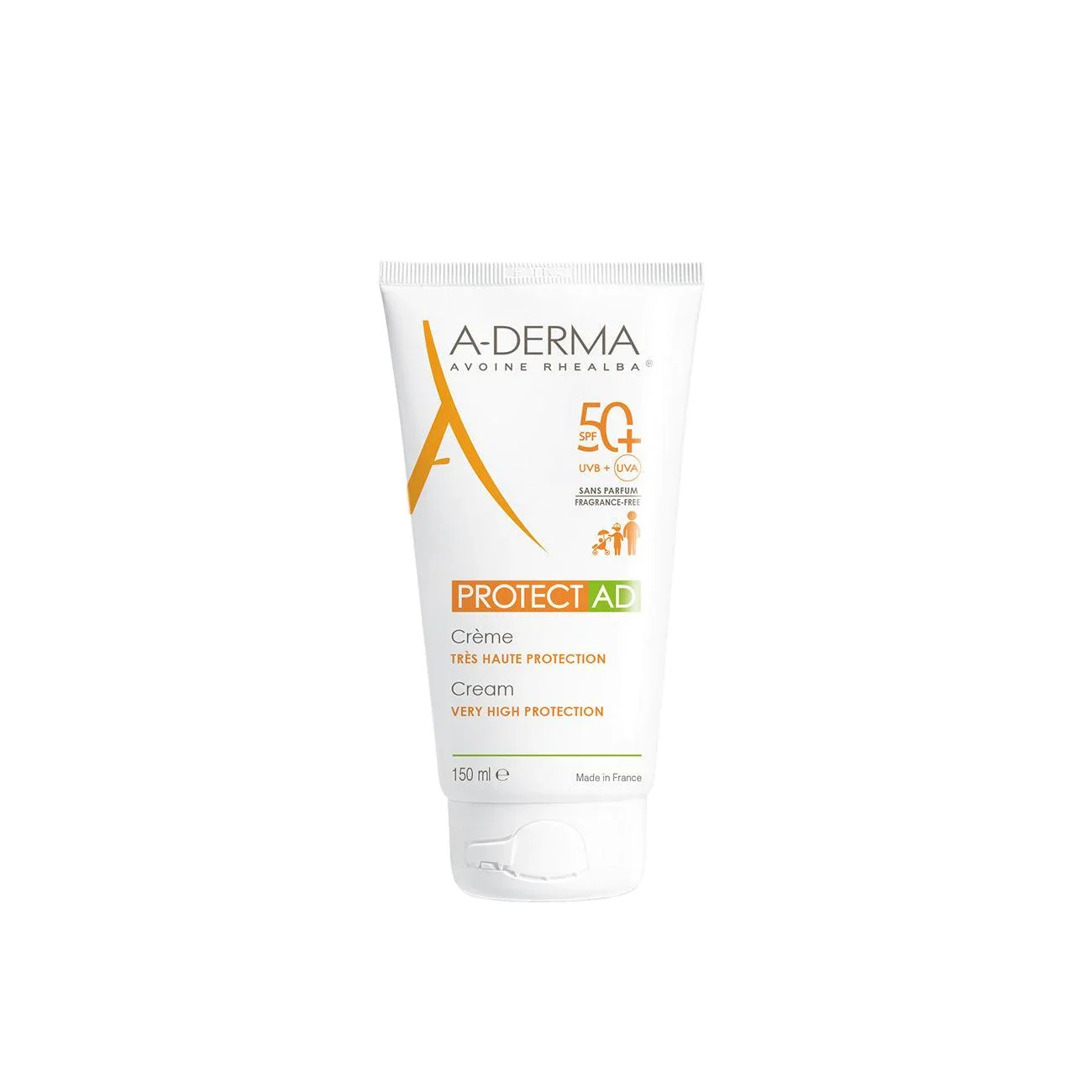 A-Derma Exomega Creme Emolliente Solaire SPF 50+ 150ml