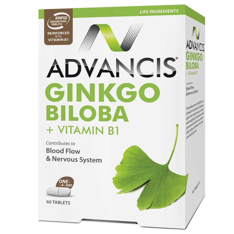 Advancis Ginkgo Biloba + Vitamin B1 – 30 Tablets