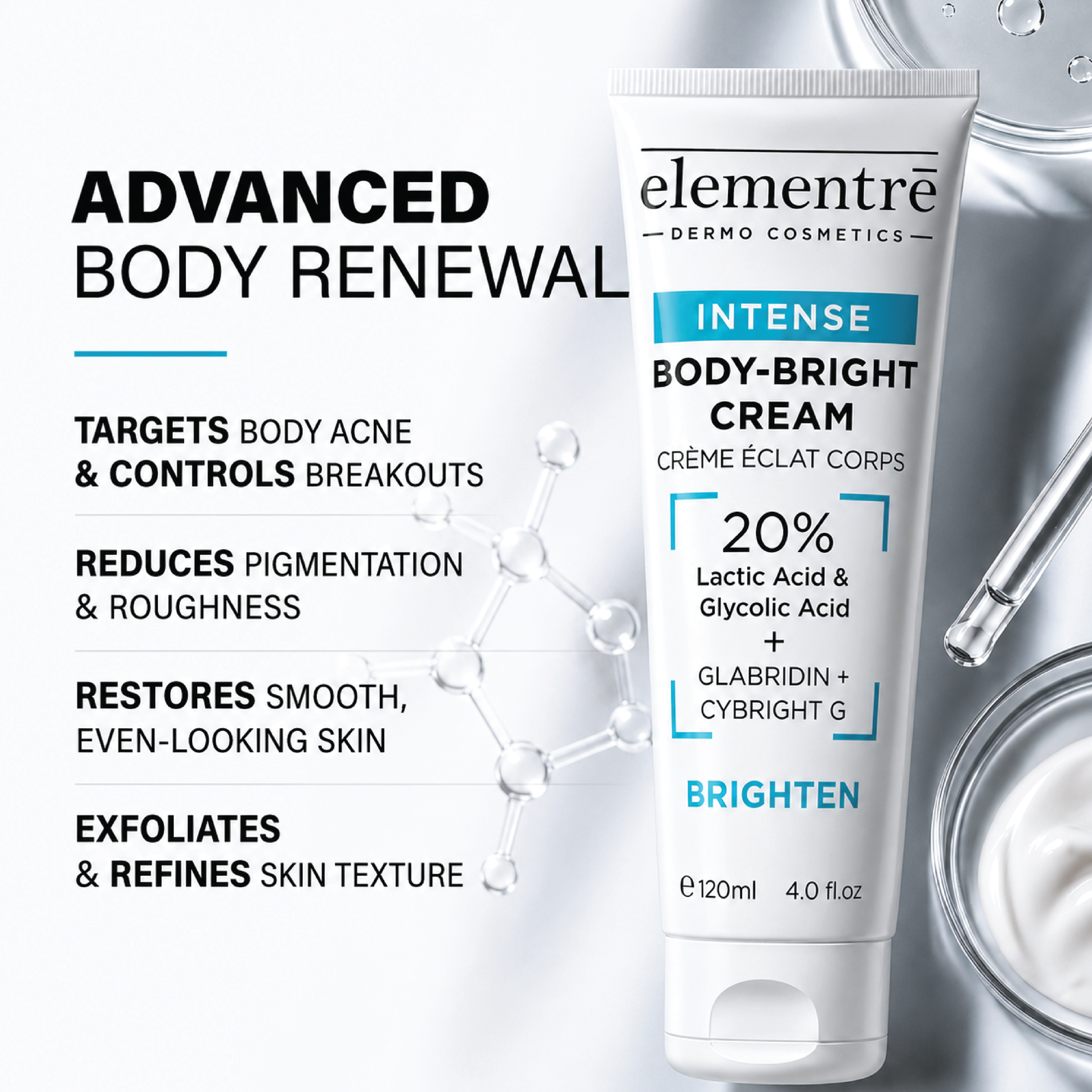 20% Intense Gly & Lac Body & Intimate Bright 120ml